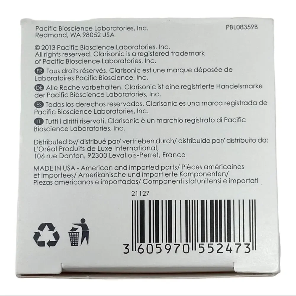 Clarisonic Deep Pore Brush Head - Enlarged Pores 2 Pack New In Box